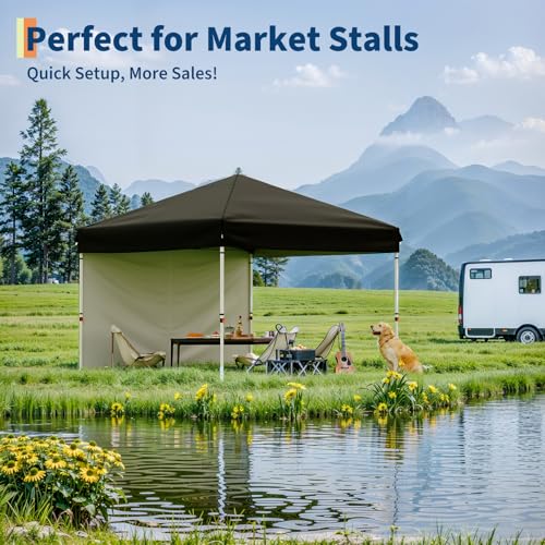 Pop Up Canopy Tent with Roller Bag and Adjustable Height O962