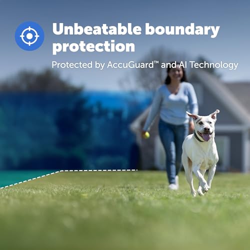 GPS Dog Fence for Yards 3/4 Acres or Larger, Wireless Collar System Y91842