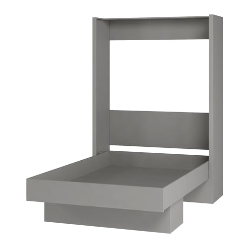 Full Murphy Wall Bed in White with Shelf O67975
