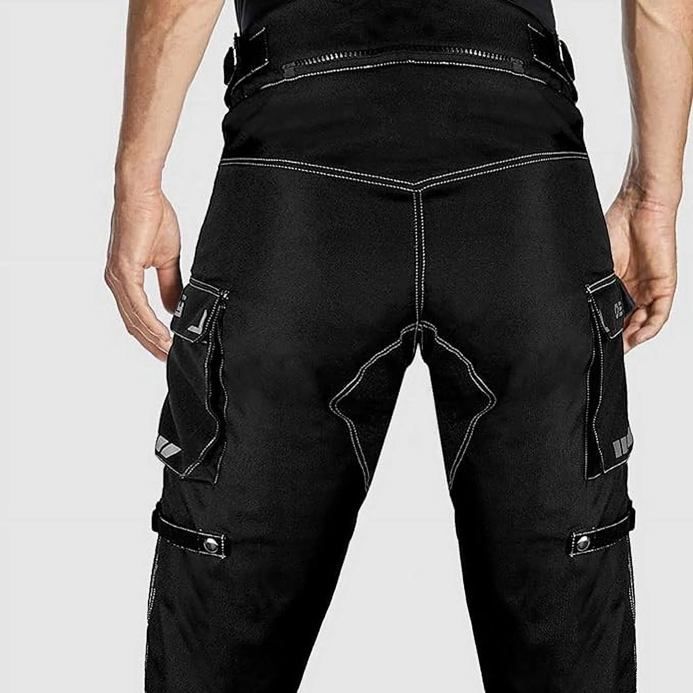 Motorcycle Riding Pants for Men, All-Weather, Removable CE Armored P886