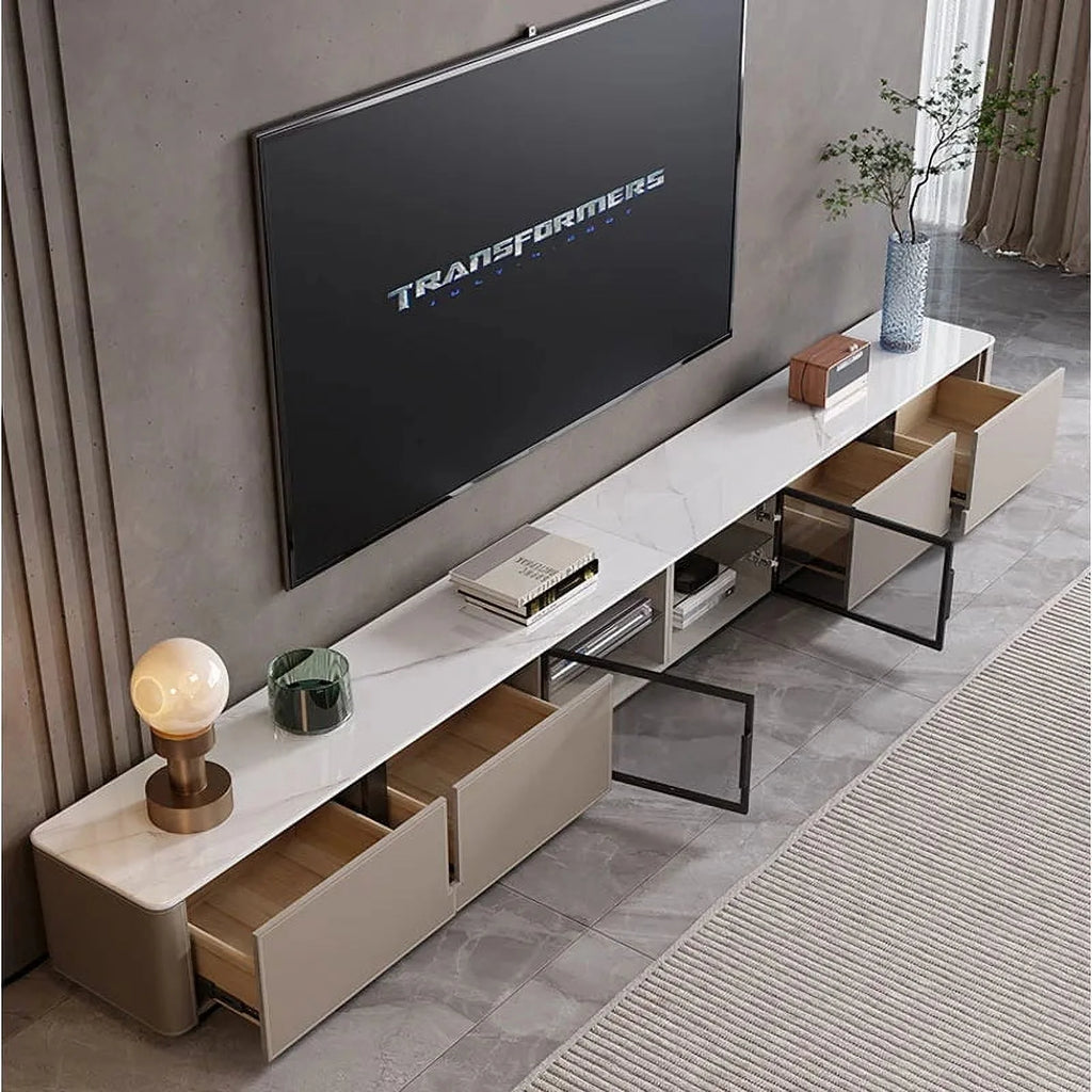 Mid Century TV Stand with Drawers for Living Room O93181