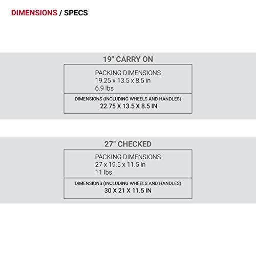 Expandable Hardside Carry-On Luggage with Spinner Wheels and TSA Lock F31623