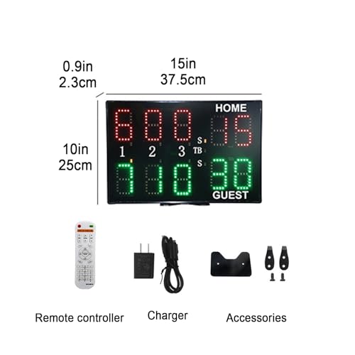 LED Scoreboard with Remote for Tennis, Badminton, Volleyball Z208
