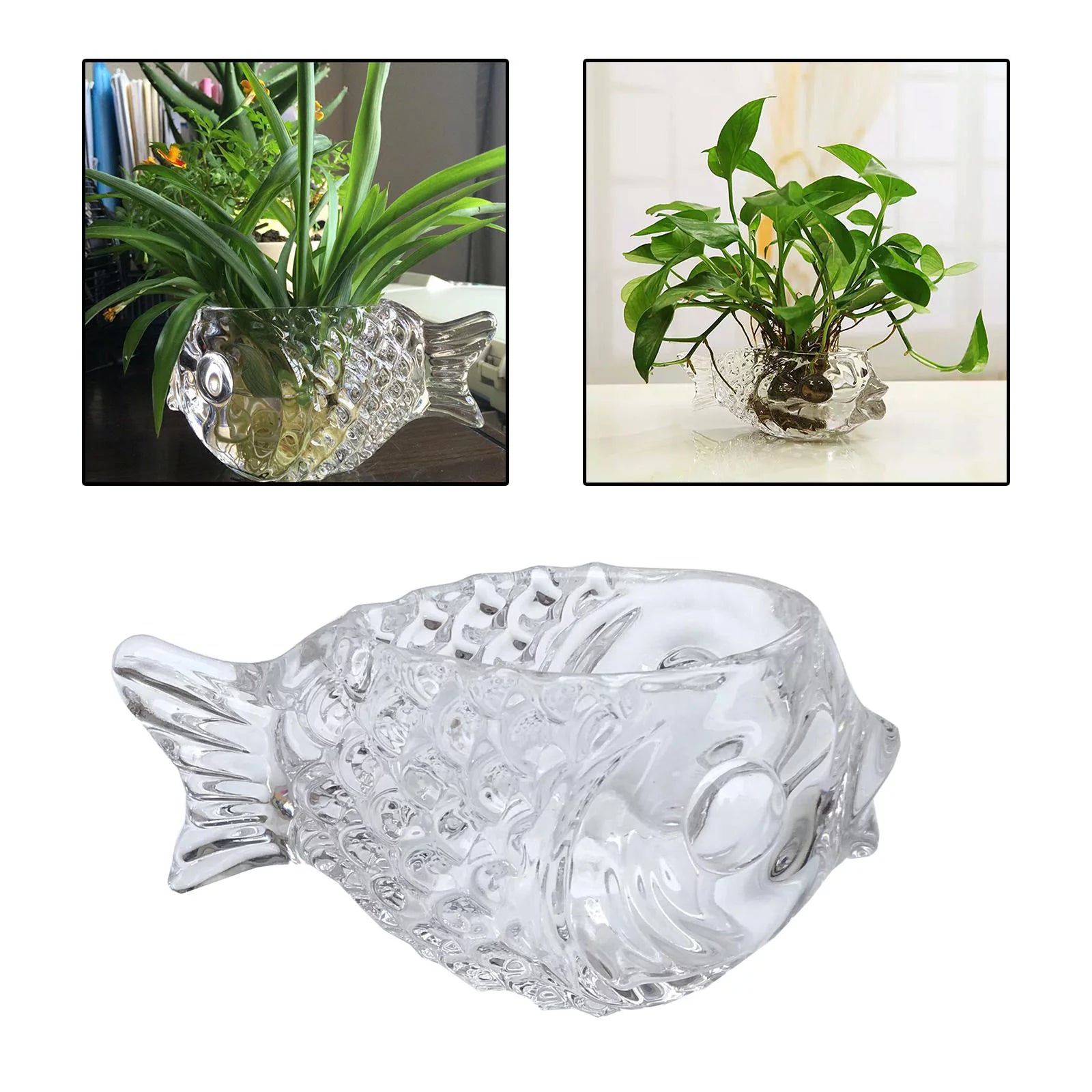 Fish Shaped Cocktail Glass, Clear, Medium V2412