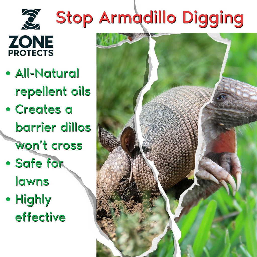 Armadillo Repellent Spray for Yard, Gardens and Flower Beds X7274