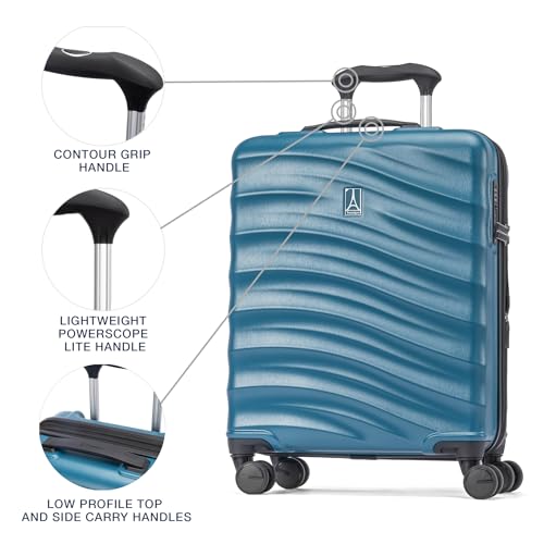 Hardside Expandable Carry-On Luggage with 8 Spinner Wheels and TSA Lock J560758