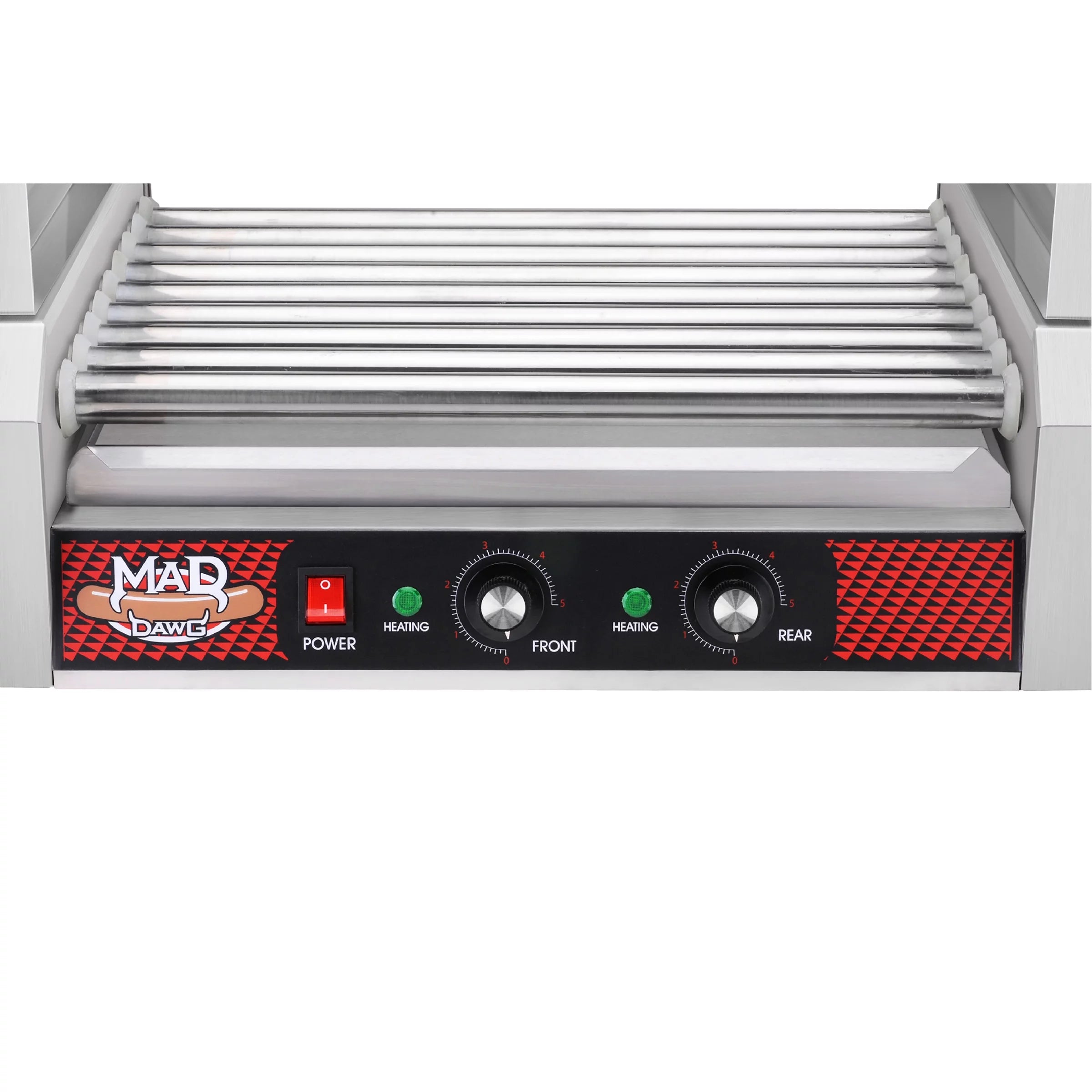 Commercial 24 Hot Dog 9 Roller Grilling Machine, 1800W Stainless Steel D853