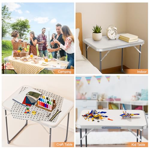 3ft Aluminum Folding Camping Table with Carrying Handle L179408
