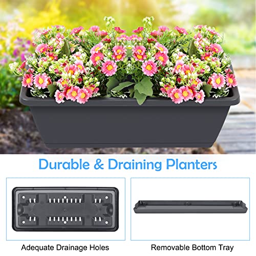 Raised Garden Bed 4 Tier Vertical Planter with Legs for Indoor Outdoor Use V653