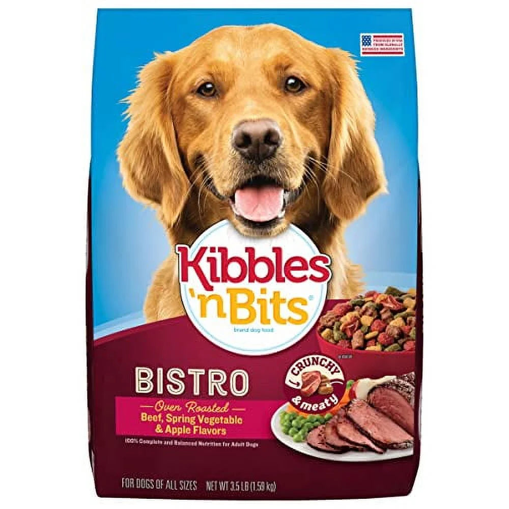 Oven Roasted Beef Flavor Dry Dog Food, 3.5 Pound Bag (Pack of 4) D1320