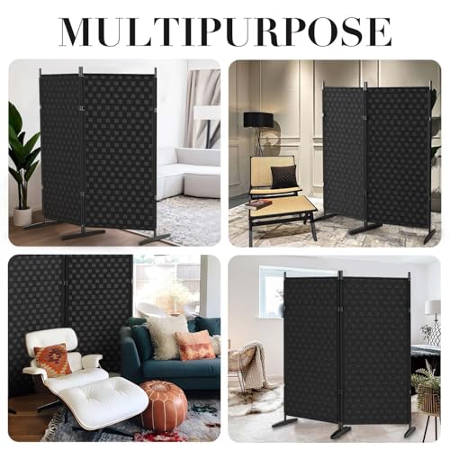 2 Panel Room Divider - Folding Privacy Screen for Indoor Space Separation S513159