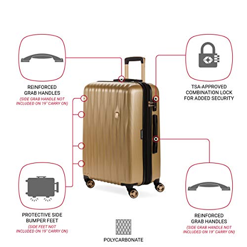 Expandable Hardside Carry-On Luggage with Spinner Wheels and TSA Lock F31623