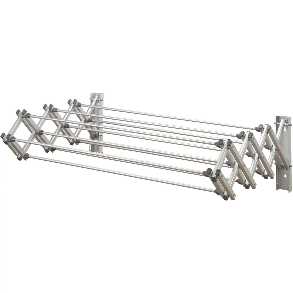 Woolite Accordion Wall Drying Rack Collapsible, Aluminum