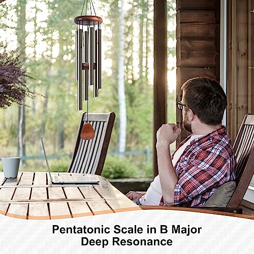 Large Aluminium Wind Chimes 37 Inches for Outdoor Garden Patio Decor D871