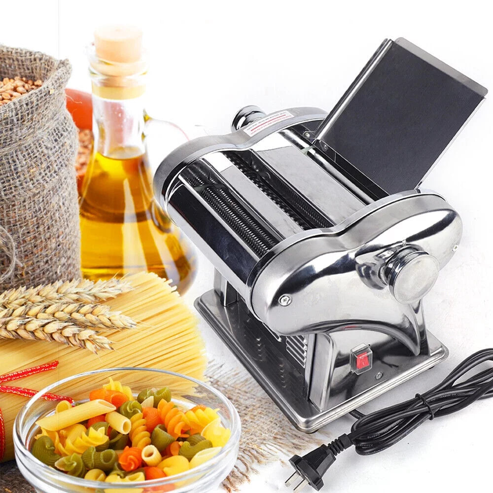 Commercial Electric Pasta Machine 6-Speed with Two Blades O92060