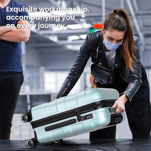 Hardside Carry-On Luggage 22x14x9 with Spinner Wheels R412965