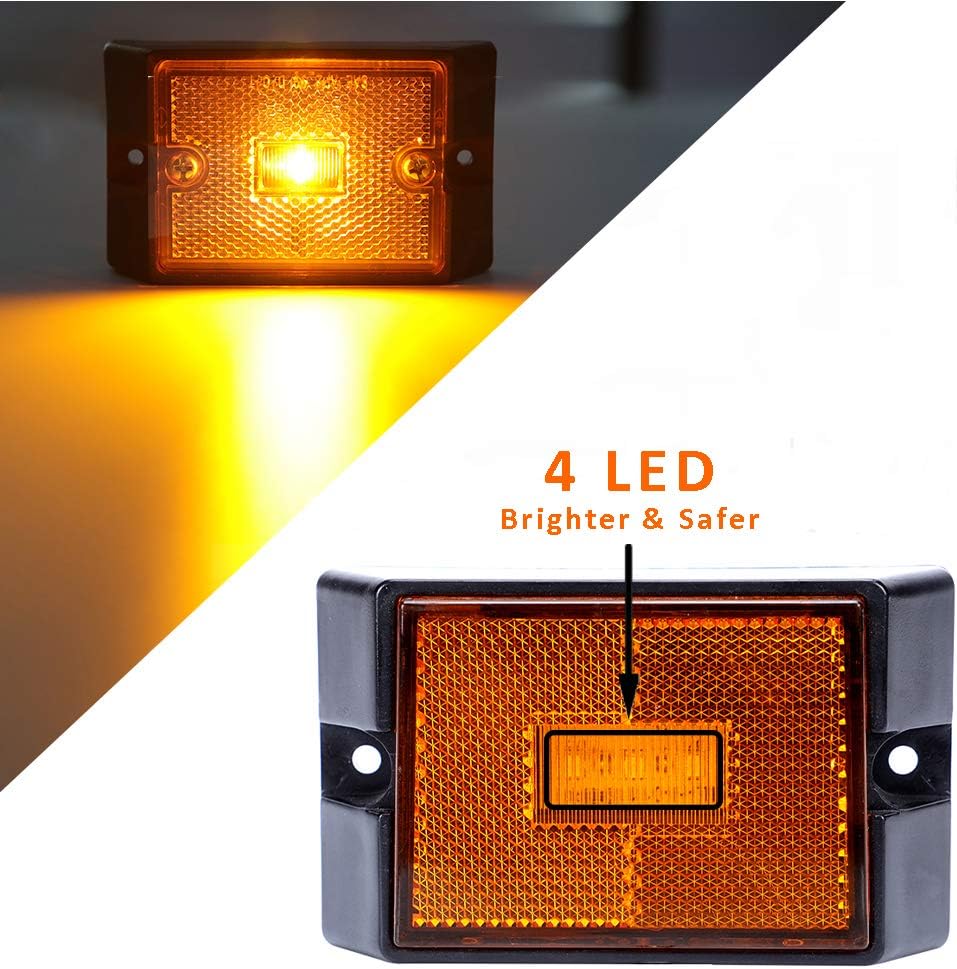 12V Submersible LED Trailer Tail Light Kit for Under 80 Inch Trailer Boat Utility Waterproof B775