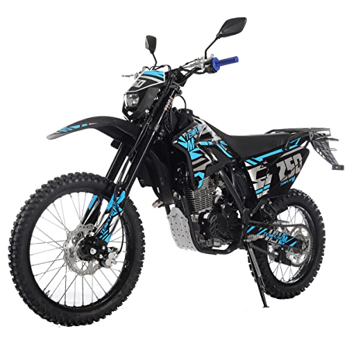 250cc Dirt Bike with 21" Front and 18" Rear Wheels, 5-Speed Manual K337471