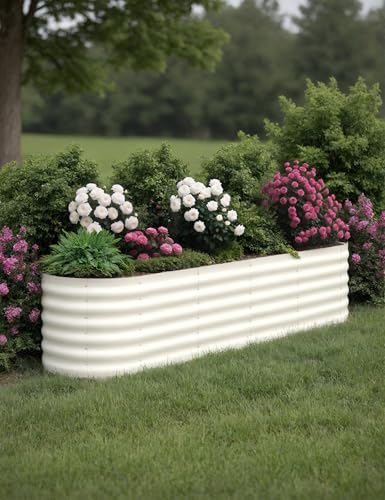 Galvanized Raised Garden Bed for Vegetables, Flowers, Outdoor D165