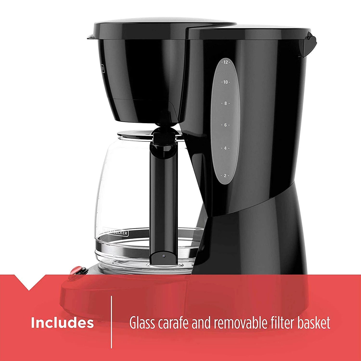 12-Cup Switch Coffee Maker with Glass Carafe T959