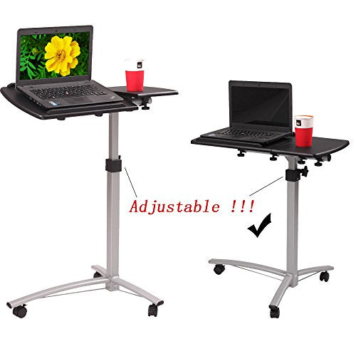 Adjustable Tilt Overbed Table with Wheels for Hospital and Home Use F8559