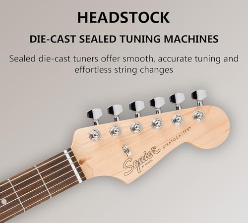 Stratocaster Electric Guitar Bundle with Amplifier, Gig Bag, Strap, Cable, Picks, and DVD S5583