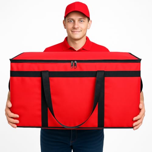 Insulated Food Delivery Bag Hot Cold Meal Carrier Cooler Tote K646948
