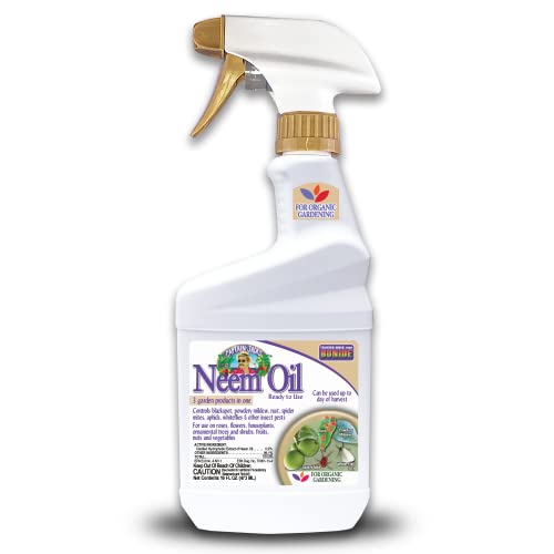 Bonide Captain Jack's Neem Oil, 32 oz Ready-to-Use Spray, Multi-Purpose Fungicide, Insecticide and Miticide for Organic Gardening