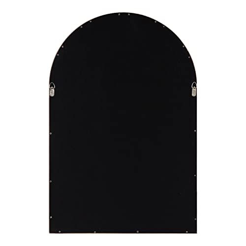 Rustic Modern Farmhouse Arch Mirror, 24" x 36", Natural Wood Finish P397