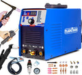 Plasma Cutter TIG Welder (Pulse) Stick Welder - CT418 3 in 1 Combo Welding Machine, 180A Pulse TIG/Arc Welding, 40A Plasma Cutting, 110/220V Dual Voltage Digital Display Portable Welder Machine