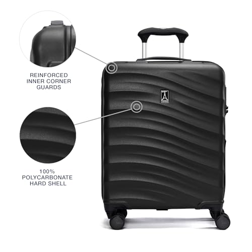 Hardside Expandable Carry-On Luggage with 8 Spinner Wheels and TSA Lock J560758