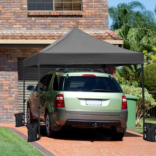 Heavy Duty Pop Up Canopy Tent 10x20 with Wheeled Carry Bag, White X6840