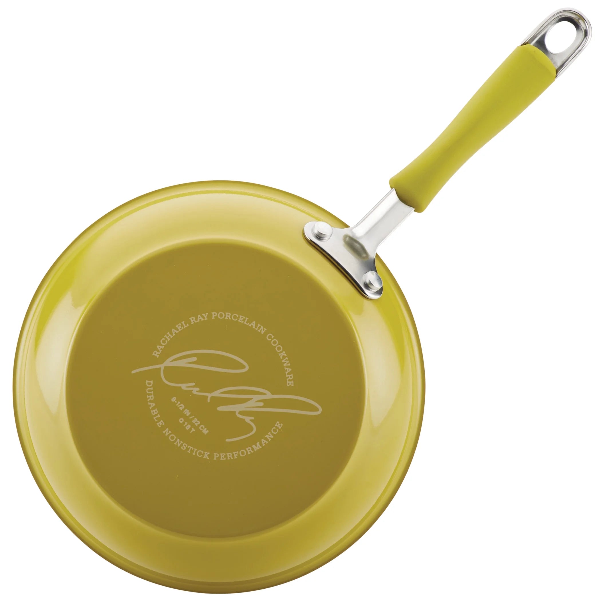Porcelain Enamel Nonstick Pots and Pans Set, Lemongrass Green X327767