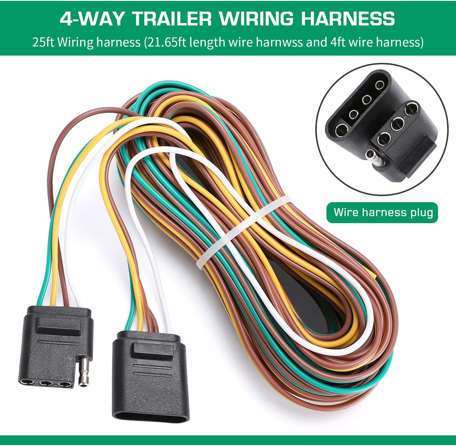 Submersible LED Trailer Light Kit, Waterproof Tail Lights with Turn and License Lights P543829