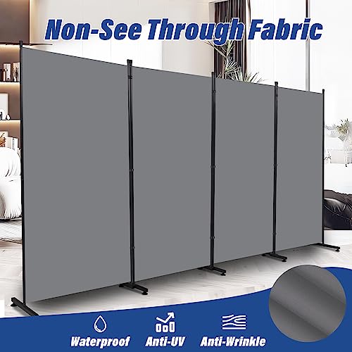 Room Divider 6ft 3 Panel Portable Fabric Partition Screen H7762