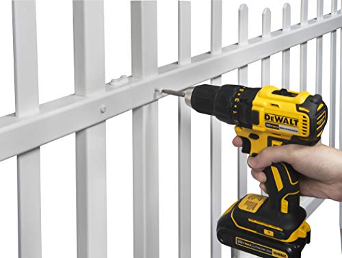 White Vinyl Picket Fence Kit 2.5 ft H x 3.5 ft W, 2 Panels E2055