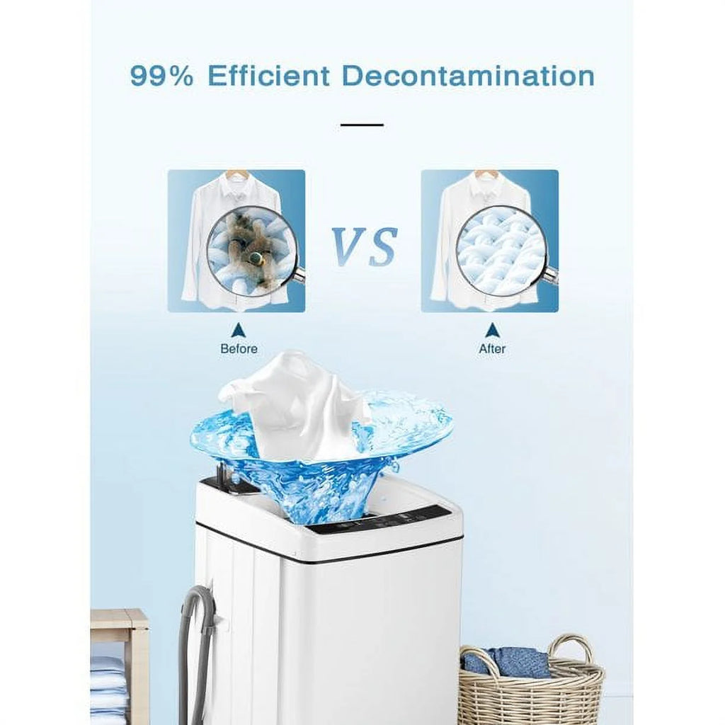 Portable Washing Machine, Compact Washer with Drain Pump, 11lbs Capacity V103554