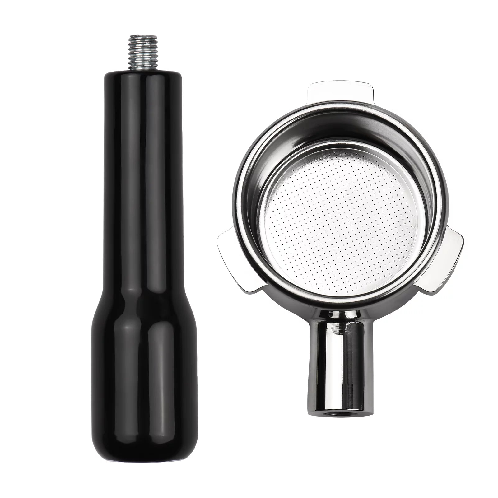 Stainless Steel Bottomless Portafilter with Wooden Handle C179966