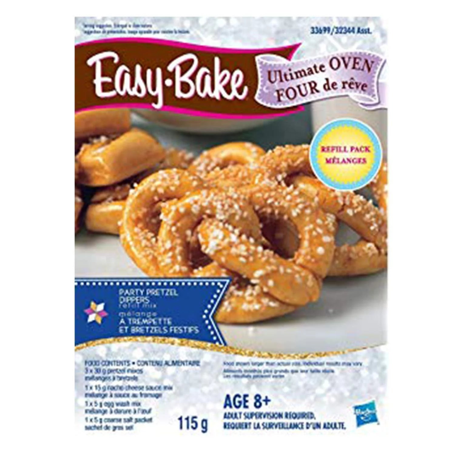 Easy Bake Oven Star Edition with Chocolate Chip, Pink Sugar, Red Velvet Cupcakes, Party Pretzel Refills and Mini Whisk A8414