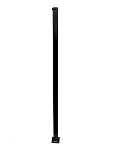 Weatherables Cypress Aluminum Fence Kit – DIY Kit for Backyard and Garden Fencing, Made with Durable Powder-Coated Aluminum That Combats Rust, Fading, and Corrosion (57” Post for Hard Surface)