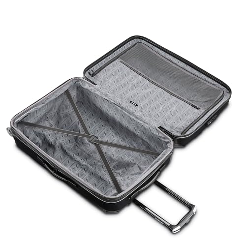 Hardside Expandable Carry-On Luggage with Spinner Wheels, Black, 20-Inch S82043