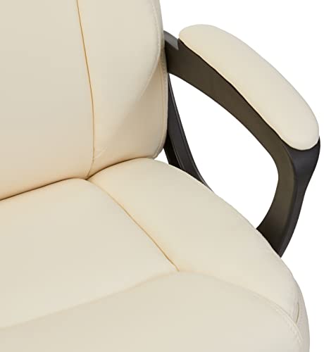 Mid-Back Padded Office Desk Chair with Armrest, Black W8120