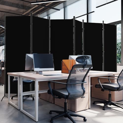 6 Panel Room Divider, Folding Privacy Screen, Freestanding Partition for Home Office P507
