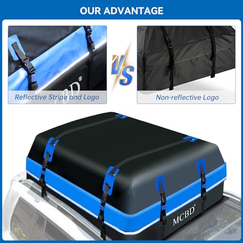 Soft-Shell Waterproof Rooftop Cargo Carrier for SUV, 21 Cubic Feet S158395