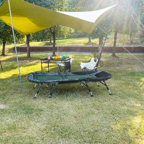 Folding Camping Cot with Mattress for Adults, Portable Outdoor Lounger Z62169