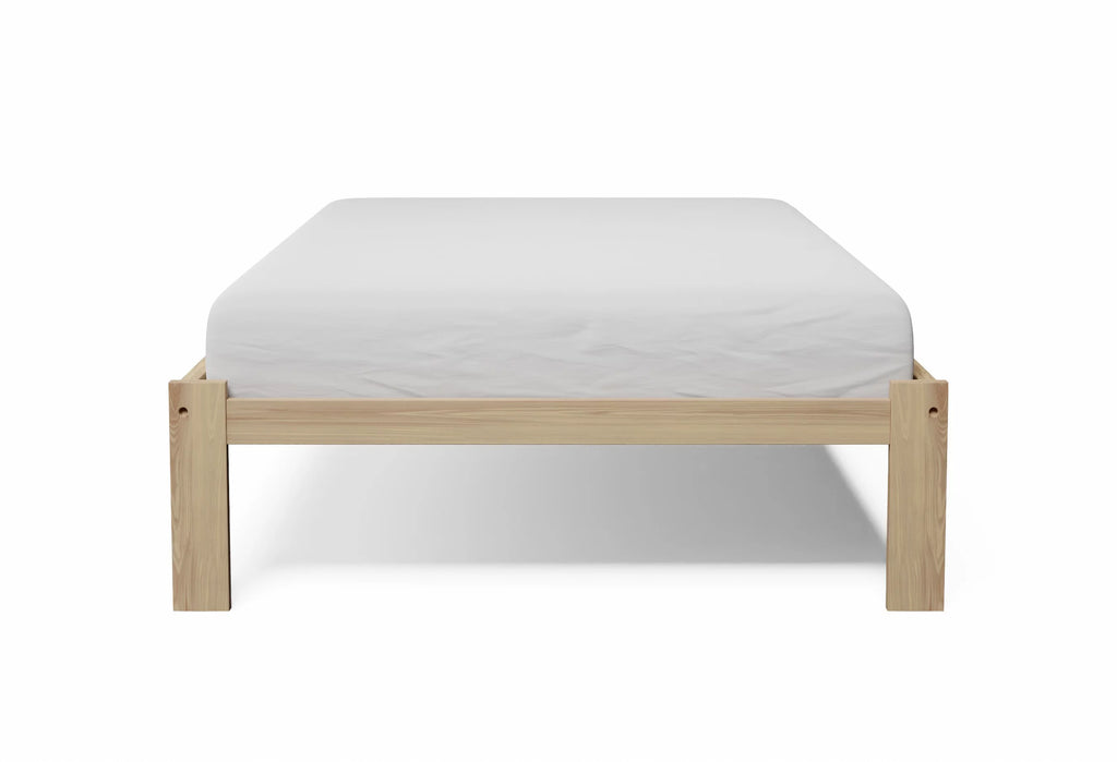 Twin Size Solid Pine Wood Platform Bed D578