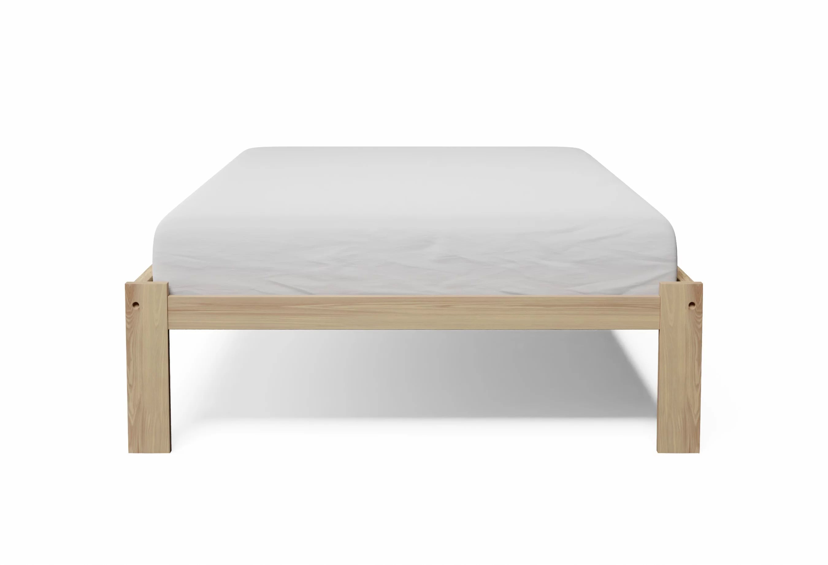 Twin Size Solid Pine Wood Platform Bed D578