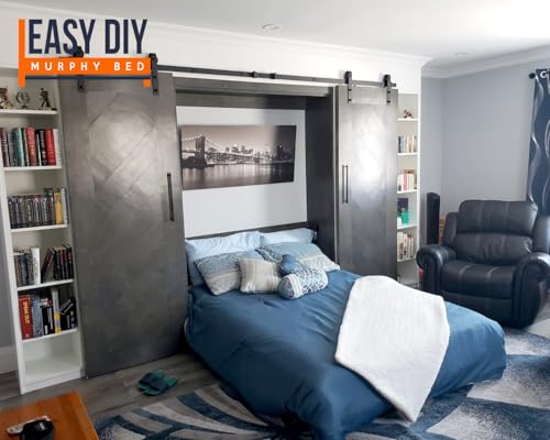 Queen Size DIY Murphy Bed Hardware Kit – Vertical Wall Bed, Space-Saving L424