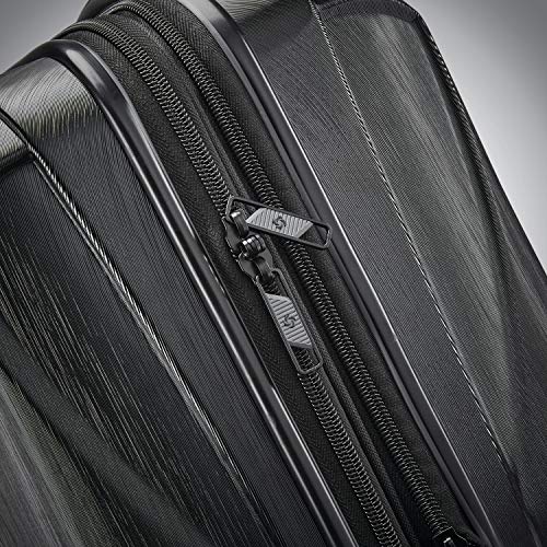 Hardside Expandable Carry-On Luggage with Spinner Wheels, Black, 20-Inch S82043