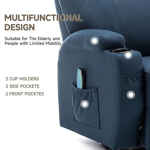 Rocking Recliner Chair with Massage and Heat E368